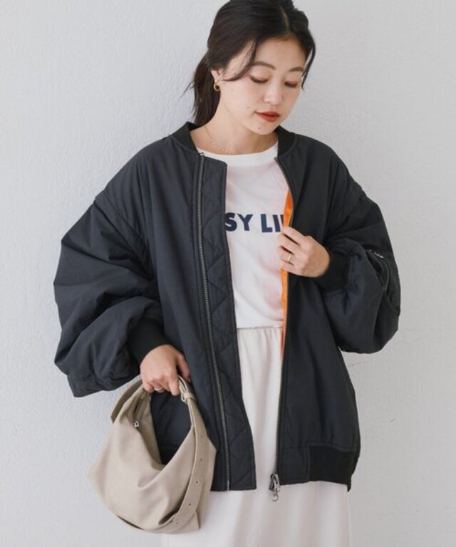 累計販売数２万枚！【新色登場/ユニセックス】ボリュームスリーブMA-1