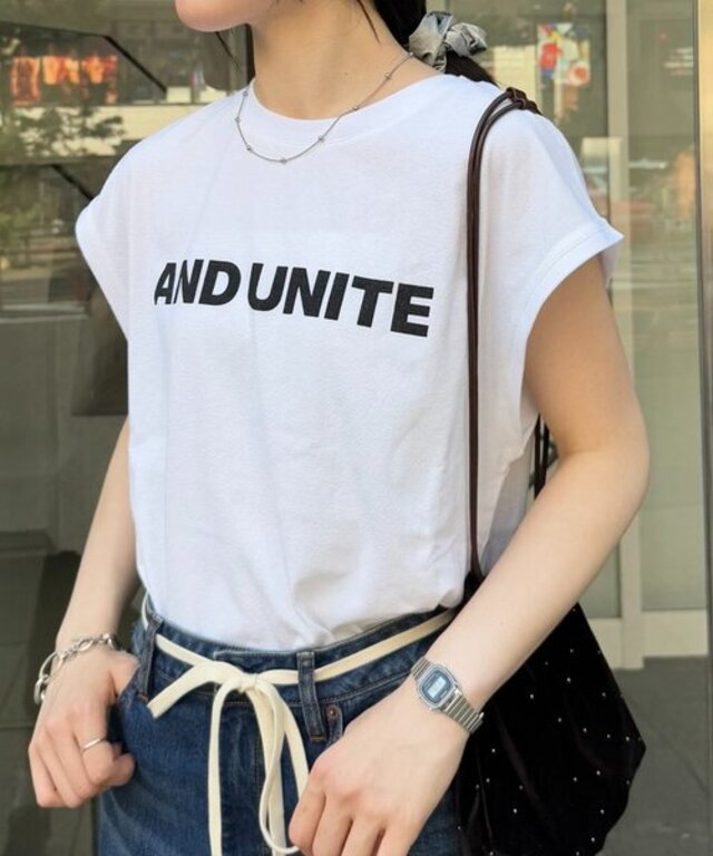 梨地フレンチスリーブアソートプリントTee