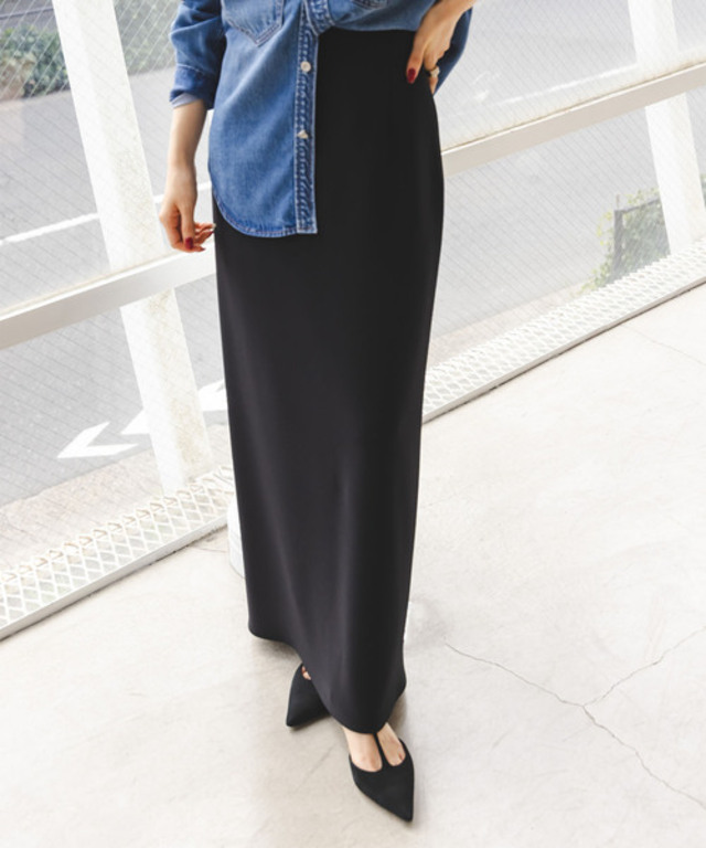 《追加》【洗える】コンフォートジャージーライクタイトスカート6