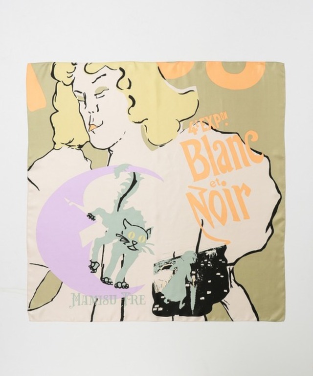 ロートレックグラフィカルスカーフ【雑誌掲載】