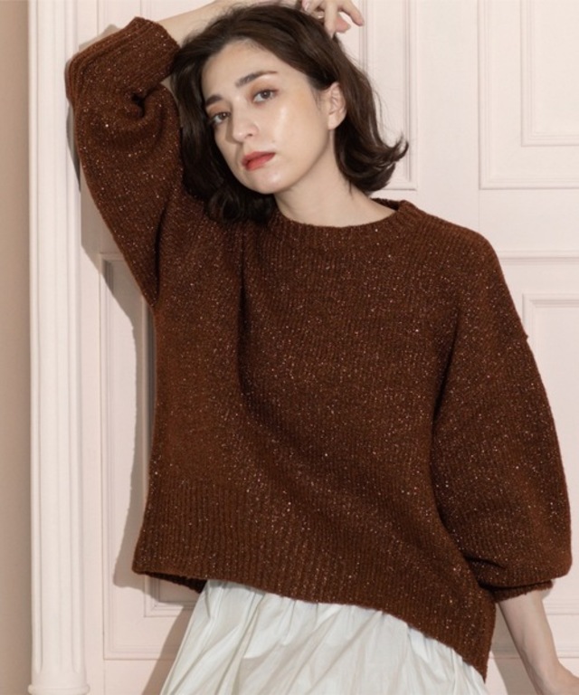 スパンコールラメニット【洗える】