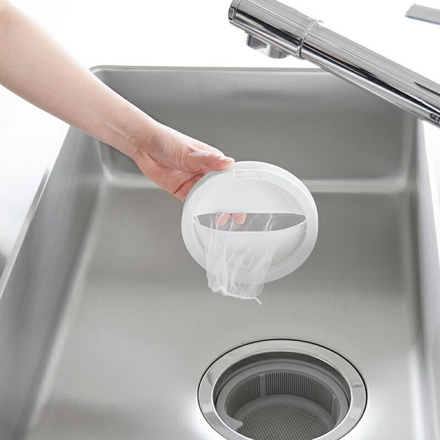 水切りネットホルダー付き排水口カバー タワー