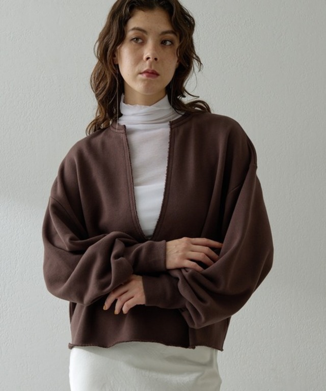 スウェットVネックプルオーバー２