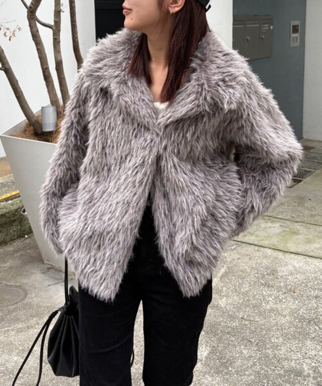 【サイズ展開あり/軽量】MIXファースタンドカラーコート