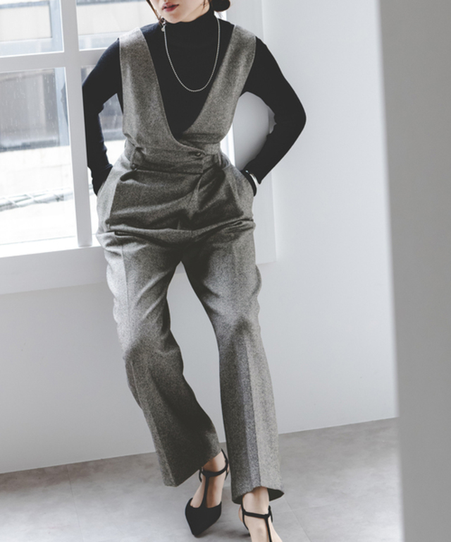 《WEB限定追加》3wayラメツイードオールインワン