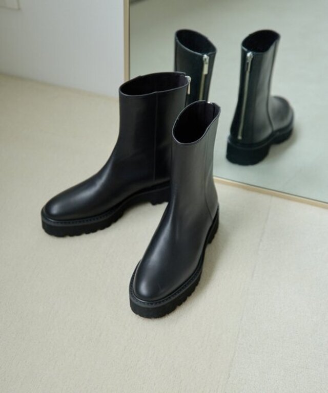 【Hoaw.】バックZIPショートブーツ