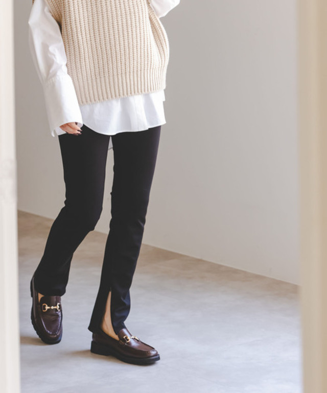 コンシールスリットストレッチレギンス