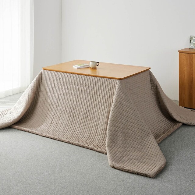 【ダイニング用】イブル風×吸湿発熱ボアのこたつ布団