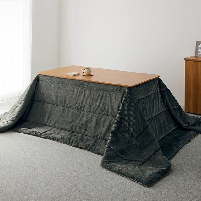 【ダイニング用】撥水リバーシブルコーデュロイ調こたつ布団
