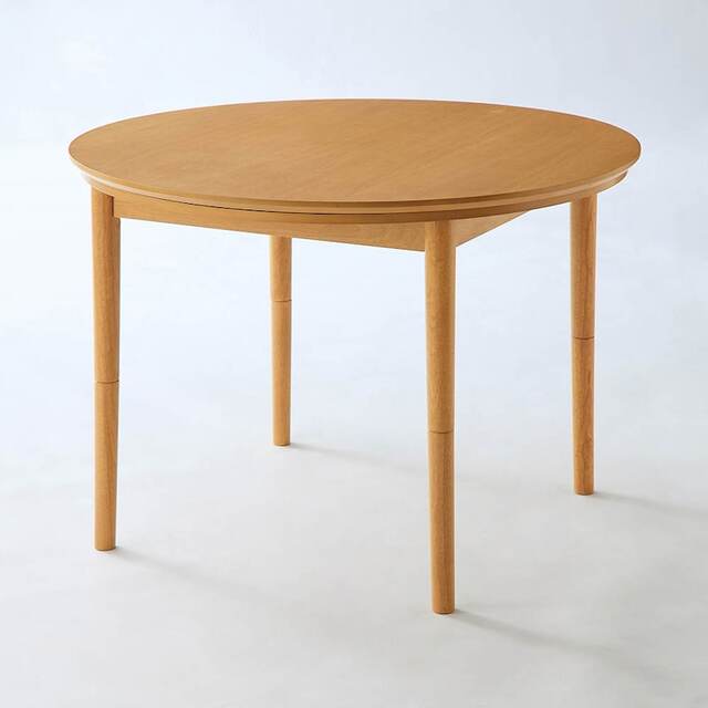 2WAYで使える円形ダイニングこたつテーブル ＜直径約100cm＞＜2～4人用＞