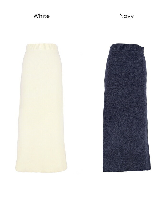 ウォッシャブル モールニットスカート
