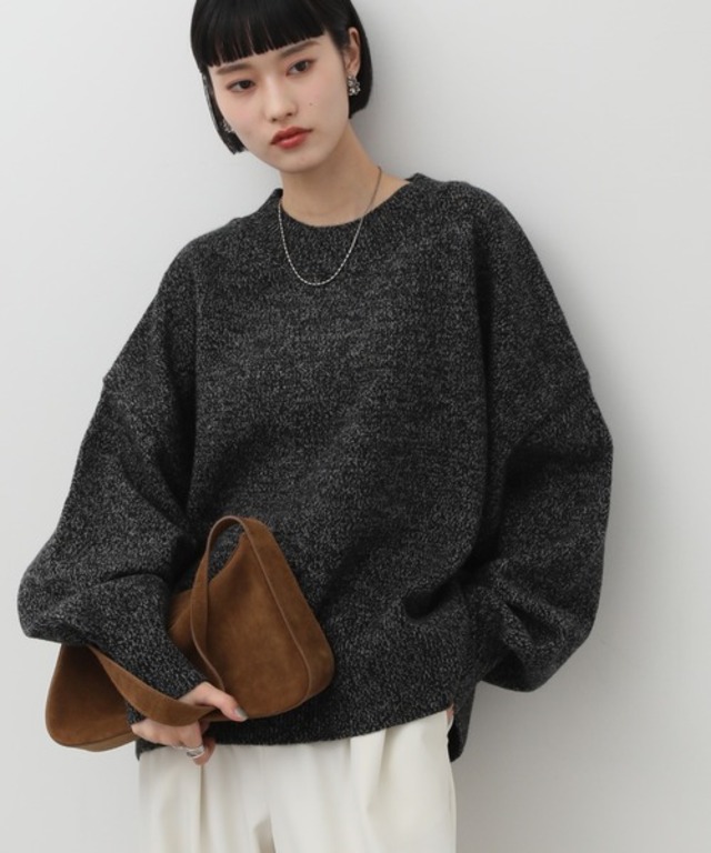 【NOGLE/ノグル】カラールーズリブニット