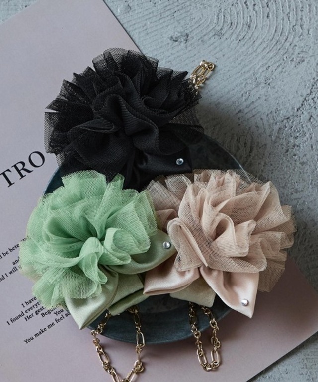 Fashion Letter フラワー&リボンチャーム ストラップ