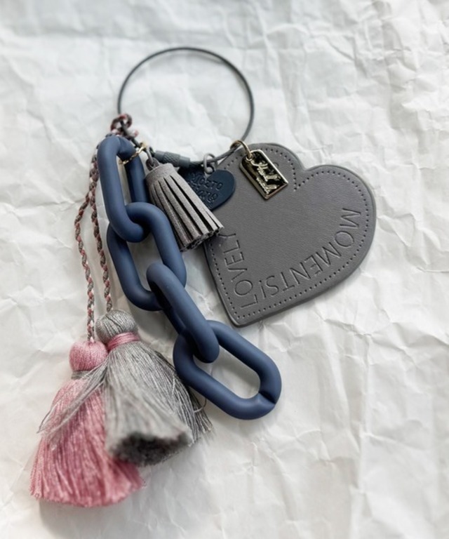 NOLITA LABORATORY 【 NOLITA / ノリータ 】バッグチャーム タッセル レザー ハート カラフル チェーン キーホルダー キーリング