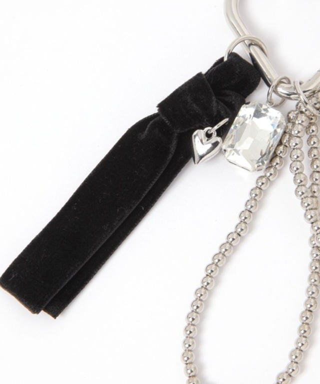 ハートビジューチャーム