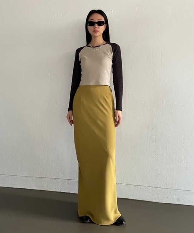 【DIDOT.】 Iラインスリットマキシスカート