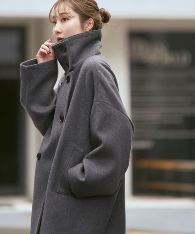 《追加・WEB限定カラー》スタンドカラーオーバーコート