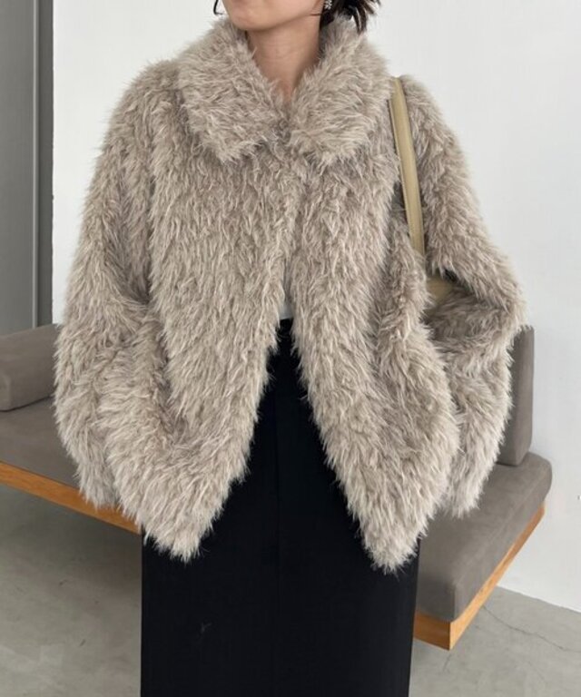 【サイズ展開あり/軽量】MIXファースタンドカラーコート