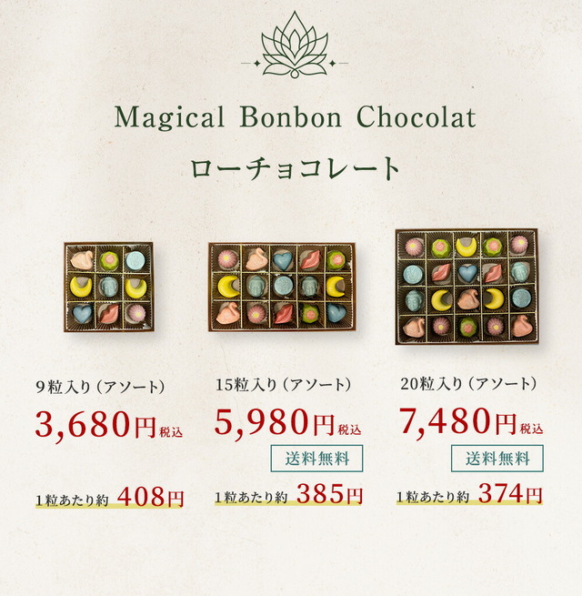 ボンボンショコラ ローチョコレート アソート
