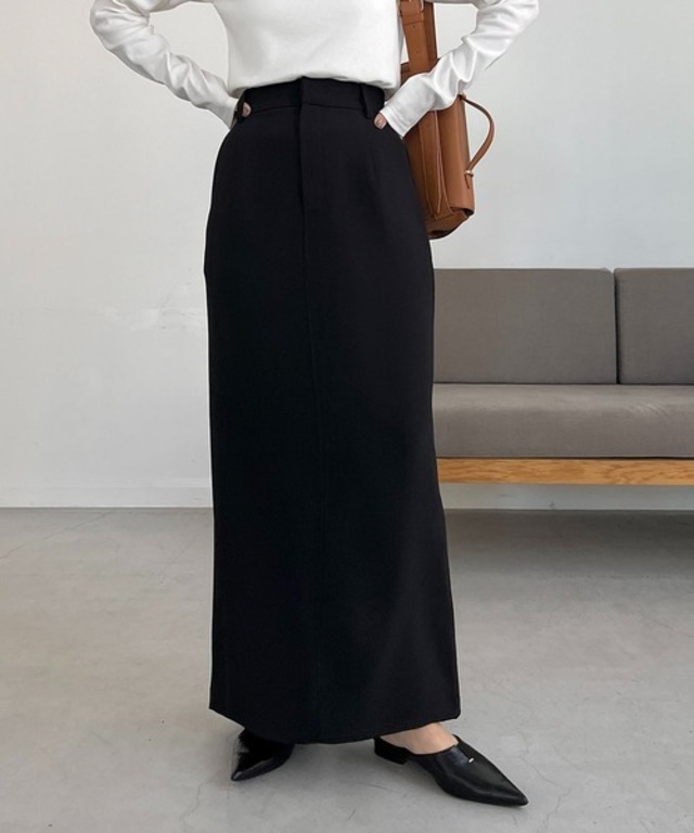 【低身長サイズあり】マキシIラインスカート