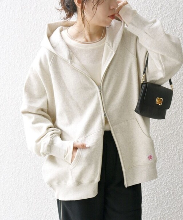 SHIPS any:〈洗濯機可能〉USAコットン 裏起毛 ジップ スウェット パーカー