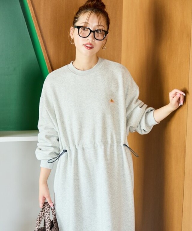 ケルティ 別注 裏起毛 ウエスト ドローコード ワンピース