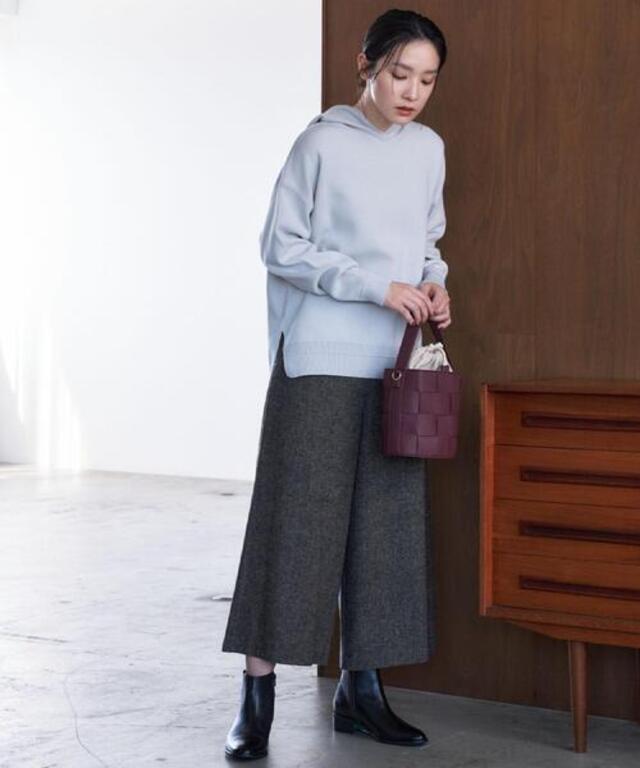 【洗える／体型カバー】ちょうどいいニットパーカ