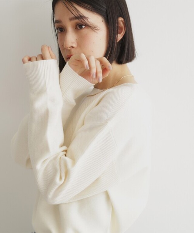 【毛玉になりにくい/蓄熱性】春色_美人ガーターニット/洗える/体形カバー