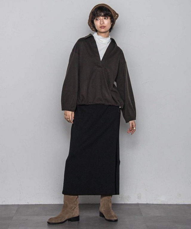 【楽・美・軽】スキッパーブラウス≪手洗い可能≫