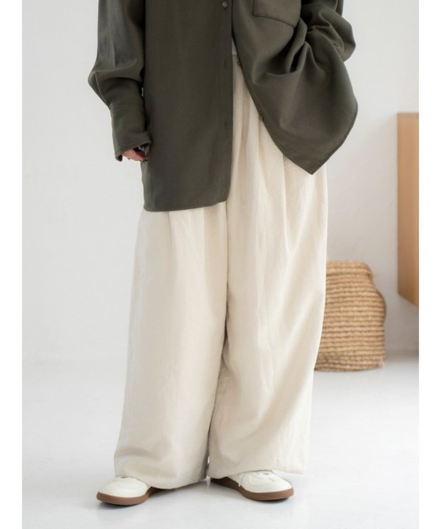 ピーチ起毛ラフパンツ