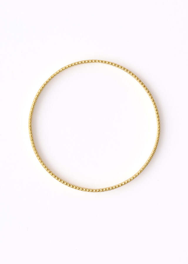 Milgrain Gold Bangle