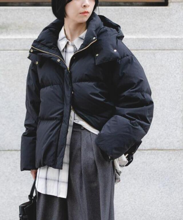 2WAYフーデットダウンコート
