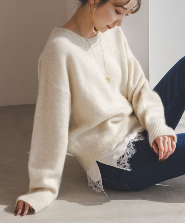 YAKクルーネックプルオーバー