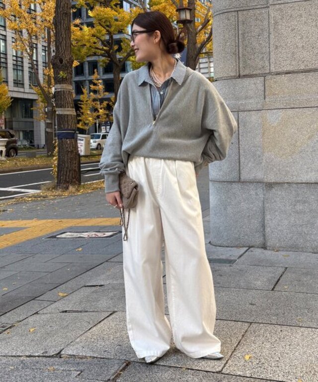 【新色追加】【インフルエンサー OKOCHI企画】ハーフジップスウェット