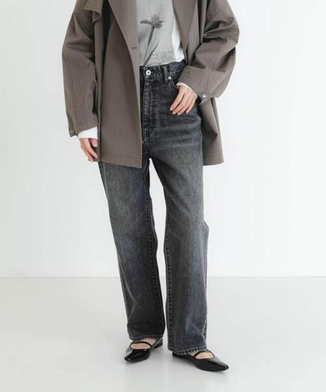 『3サイズ展開』new basic　ストレートフィットデニムパンツ