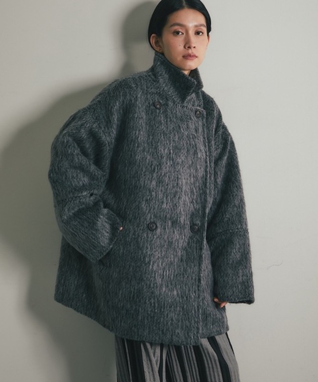 シャギーダブルコート