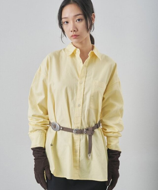 刺繍オックスフォードシャツ