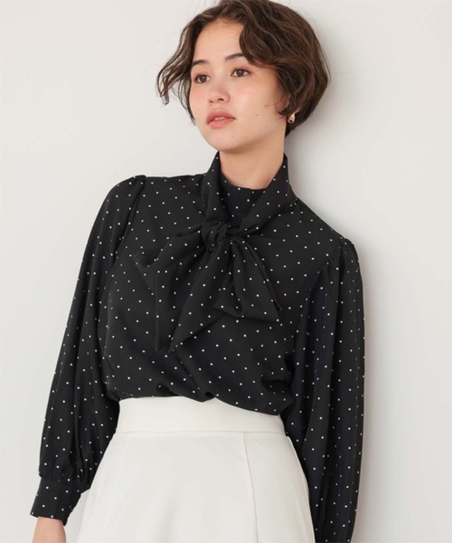 リボンボウタイブラウス