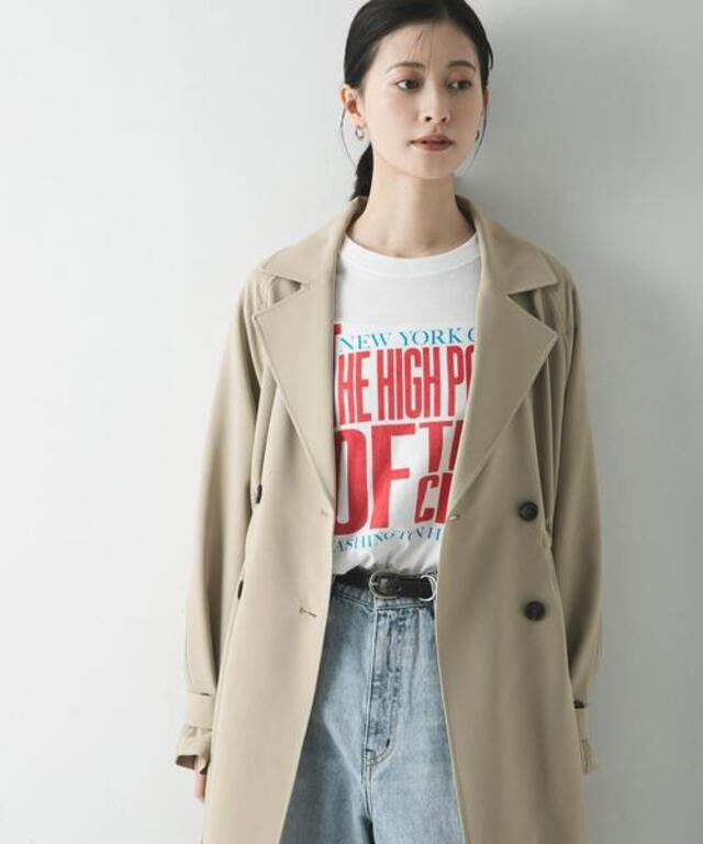 『撥水/UVカット』ドロストトレンチコート