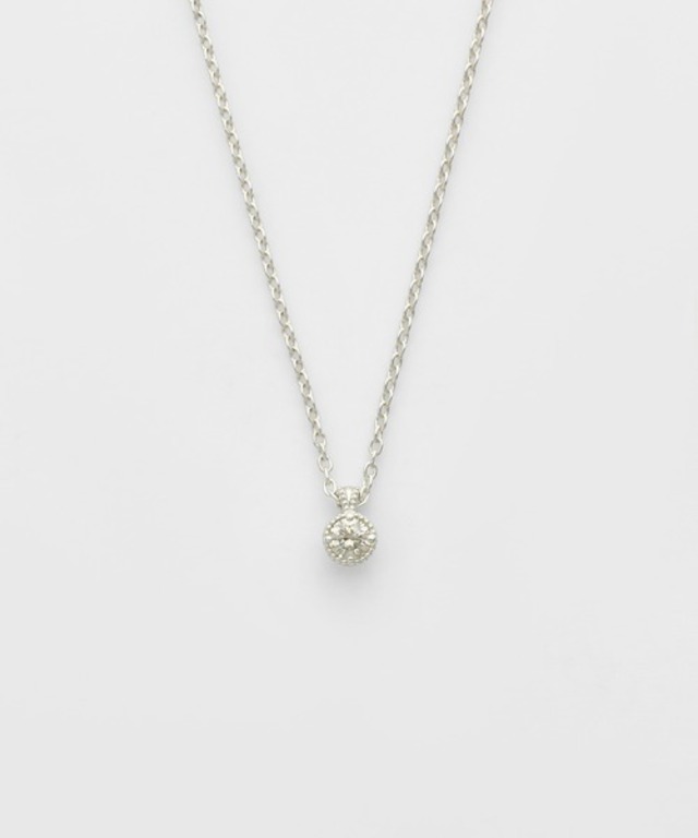 シルバーダイヤモンドネックレス（0.1ct）