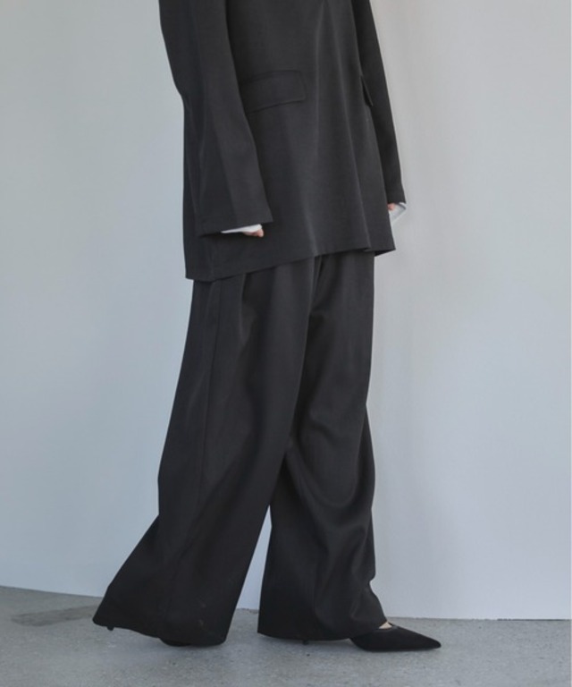 【4size展開/セットアップ可】ダブルタックワイドスラックス