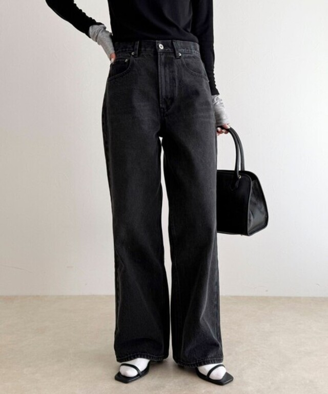 【待望の新色＆サイズ展開追加／@sora_522m企画】BASIC STRAIGHT DENIM