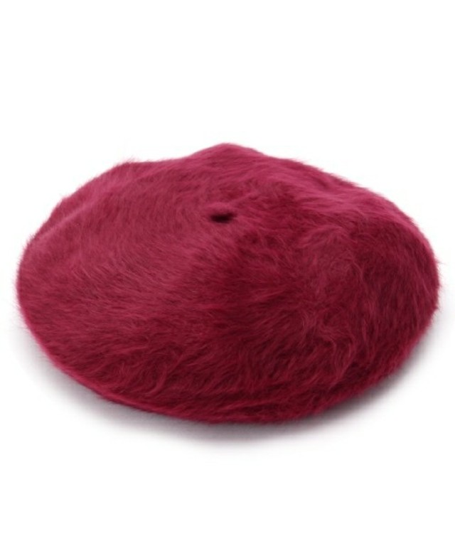 pink adobe　アンゴラタッチベレー帽