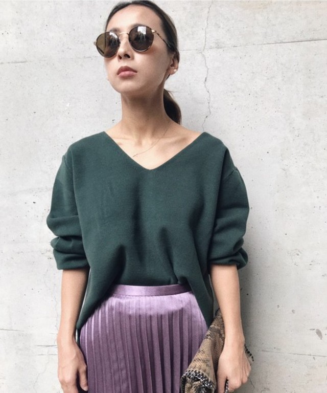 2WAY SCOOPED NECK KNIT