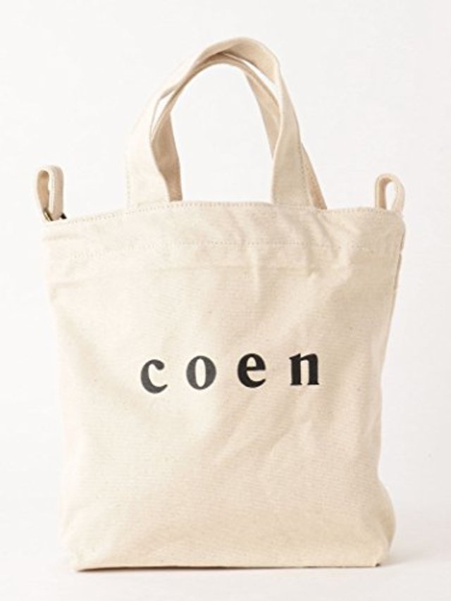 コーエン（COEN） 【2018SS Sサイズ】coen2WAYロゴトートバッグ
