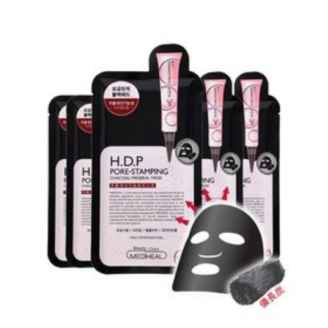 H.D.P 毛穴スタンプ炭ミネラルマスク (10枚)