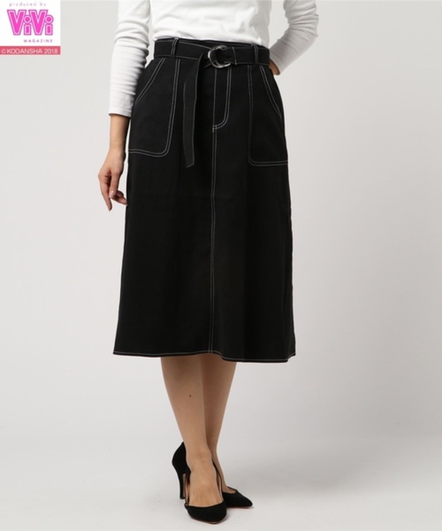 【ViVi11月号掲載】「2PINK（ツーピンク）」ベルト付きスカート