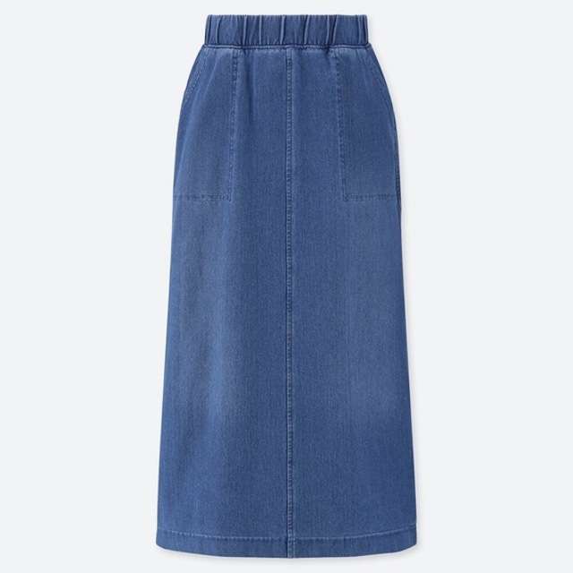 デニムジャージースカート（丈標準73.5～77.5cm）