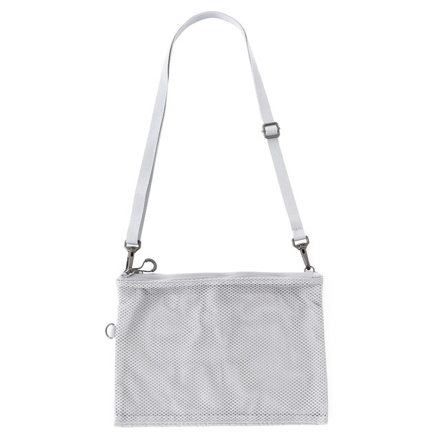 ポリエステルダブルファスナーケース・ショルダー付