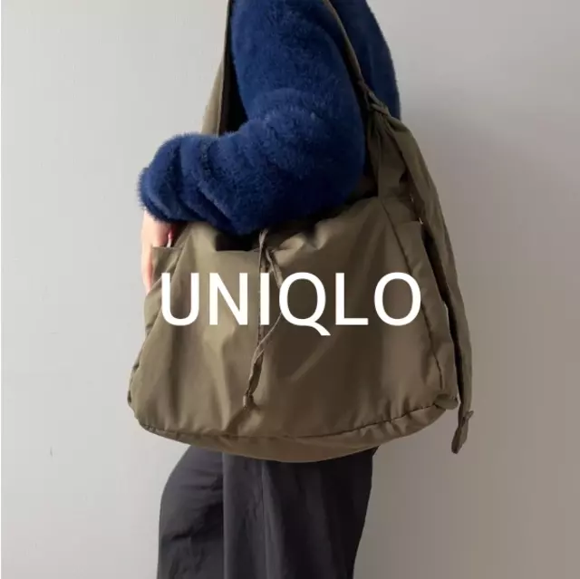 ユニクロC ソフトパフィーショルダーバッグ 黒 - メルカリ
